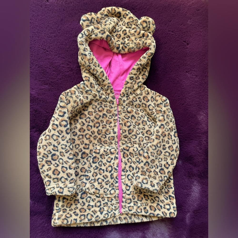 Sweater/Light Jacket with Teddy Hood